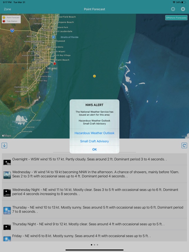 noaa marine forecast deerfield beach