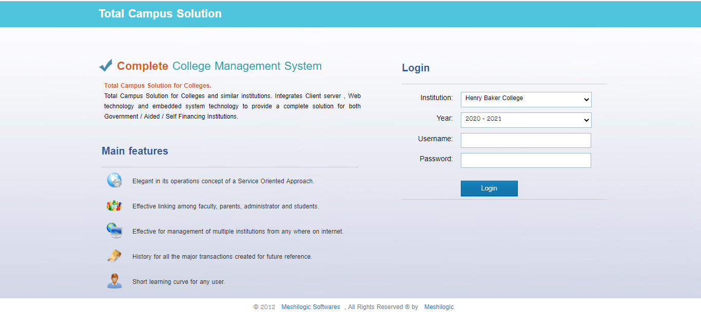 moodle baker university login