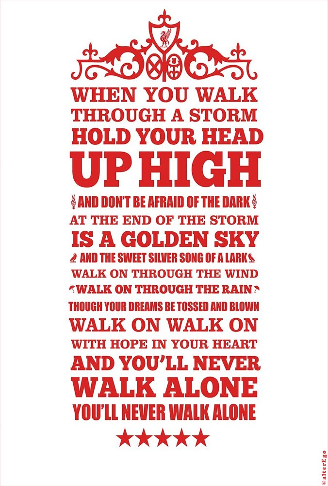 liverpool never walk alone lyrics