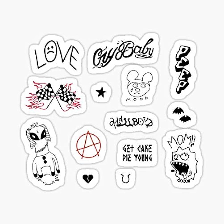 lil peep tattoos ideas