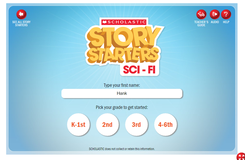 scholastic story starters