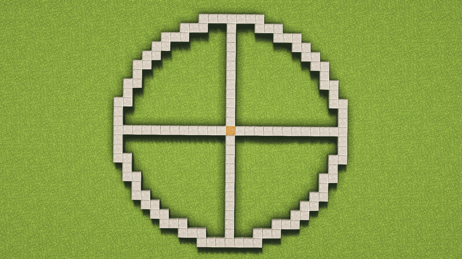 how to make circles minecraft