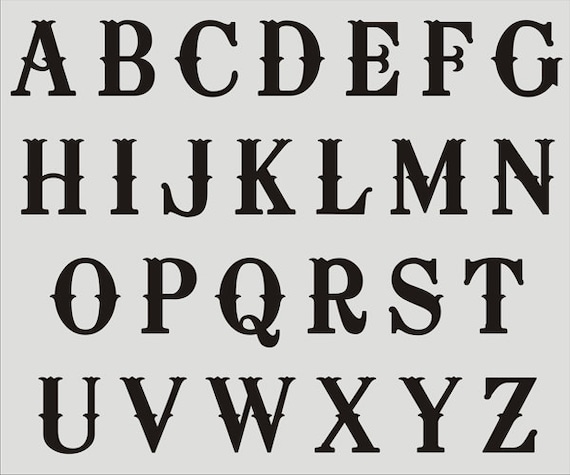 alphabet stencils