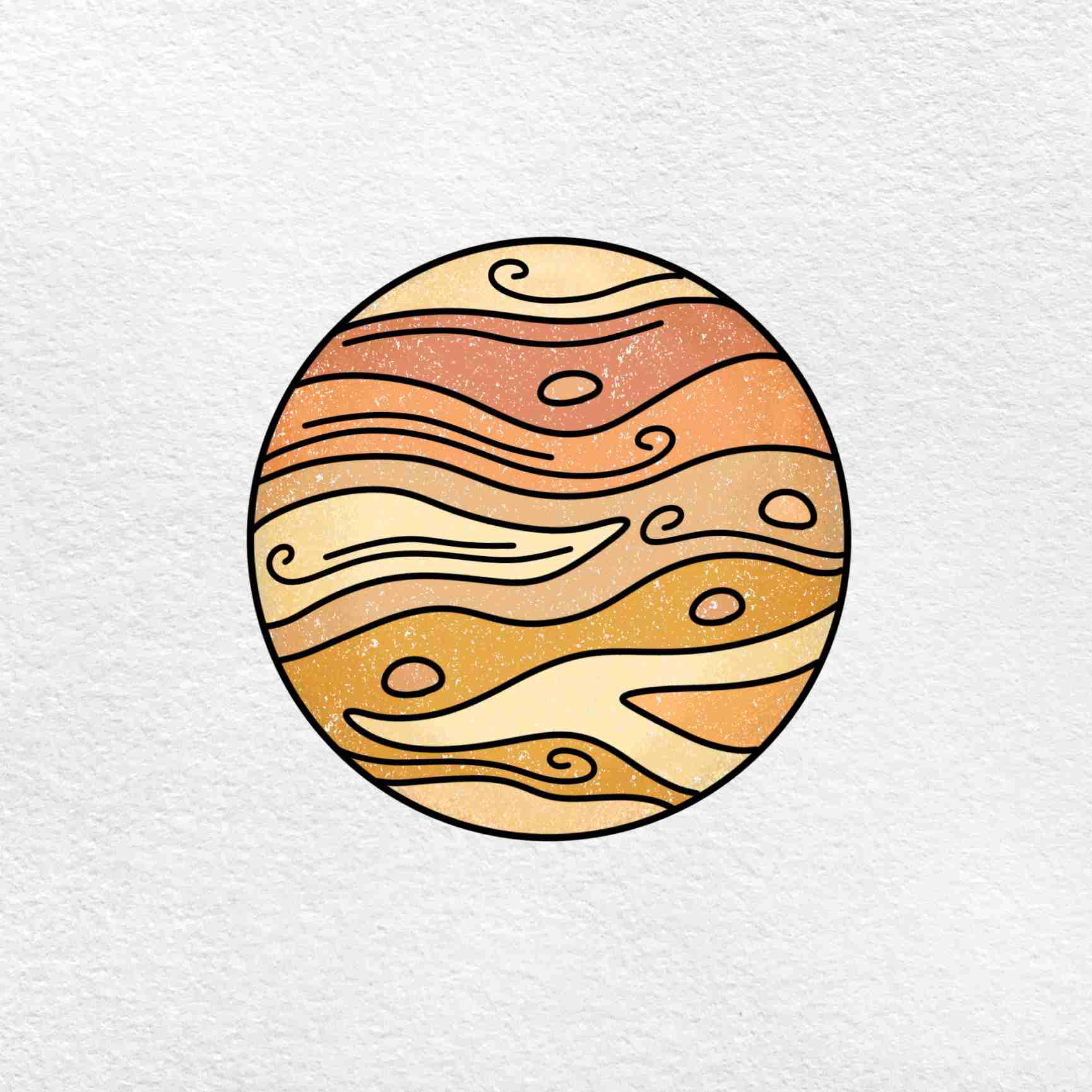 planet venus drawing