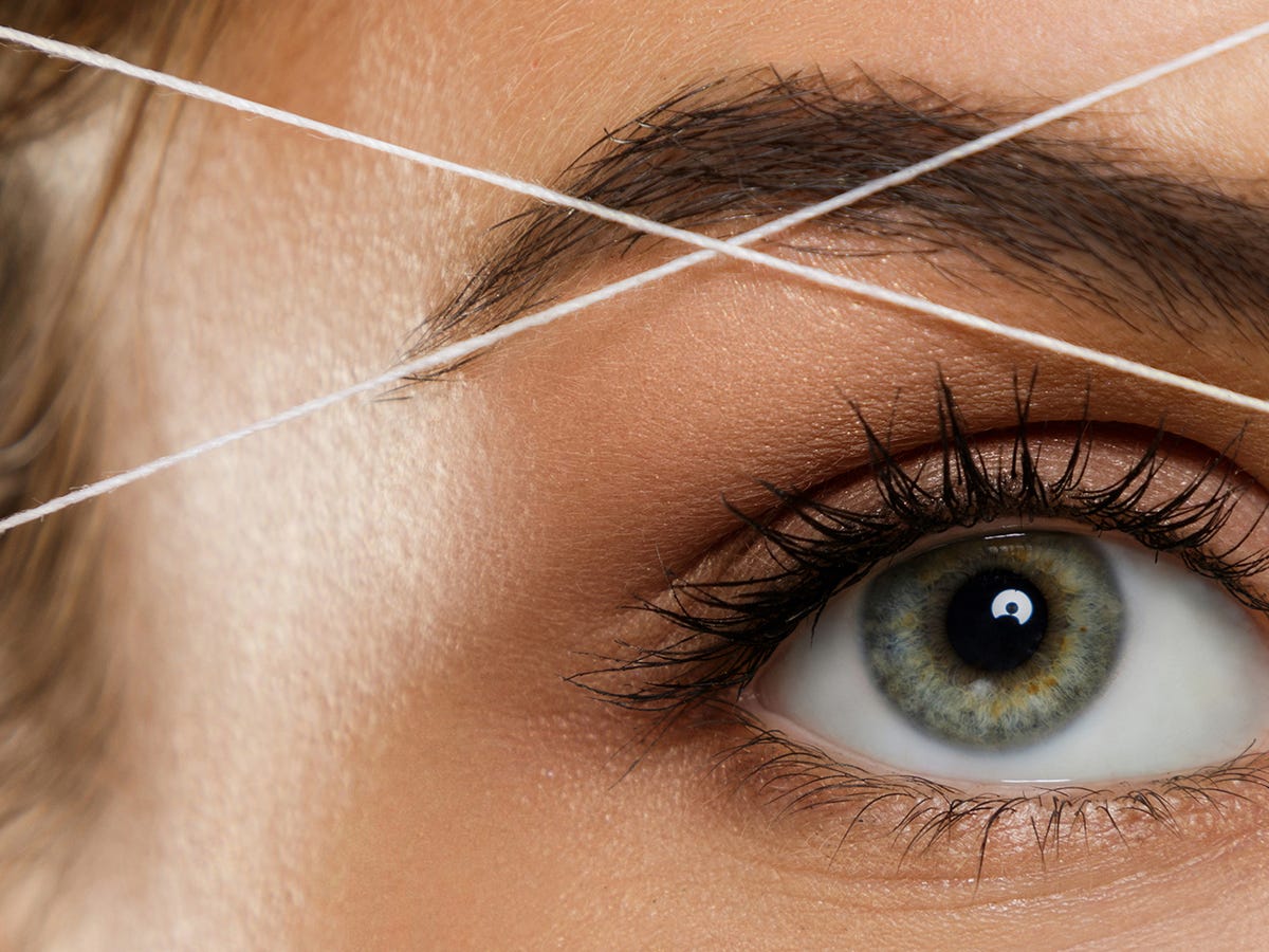 eyebrow threading pictures