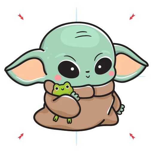 baby yoda drawing