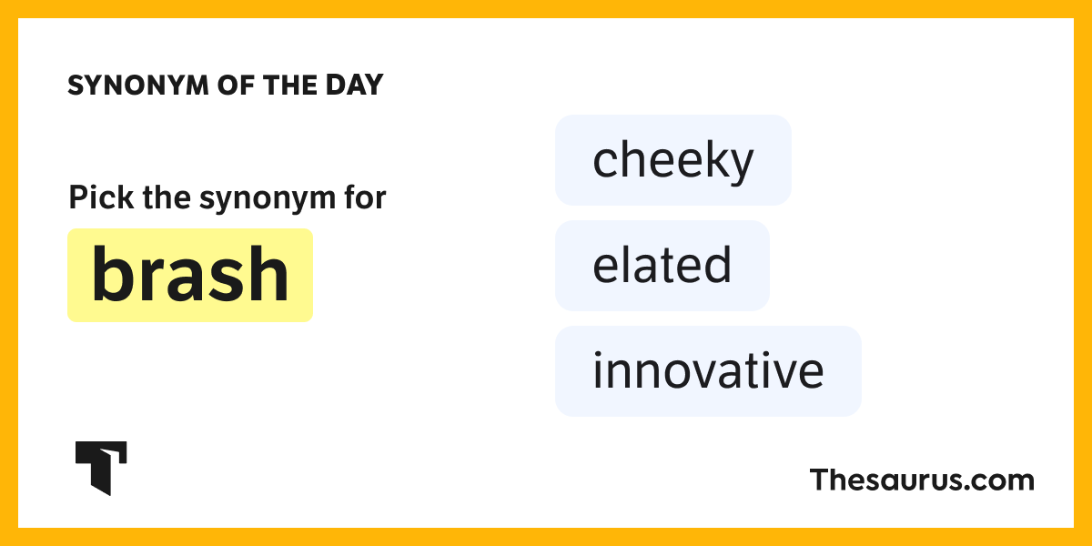 synonym cheeky