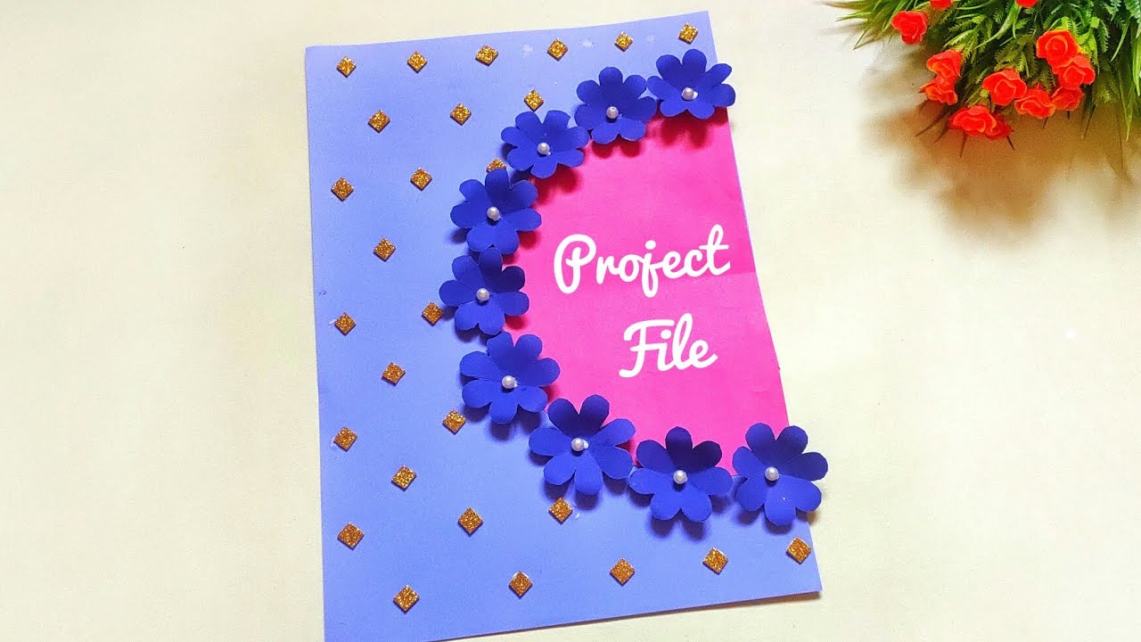 attractive handmade file cover decoration ideas