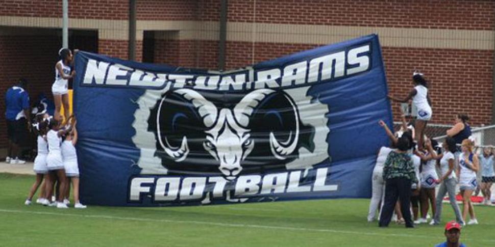 football breakaway banner