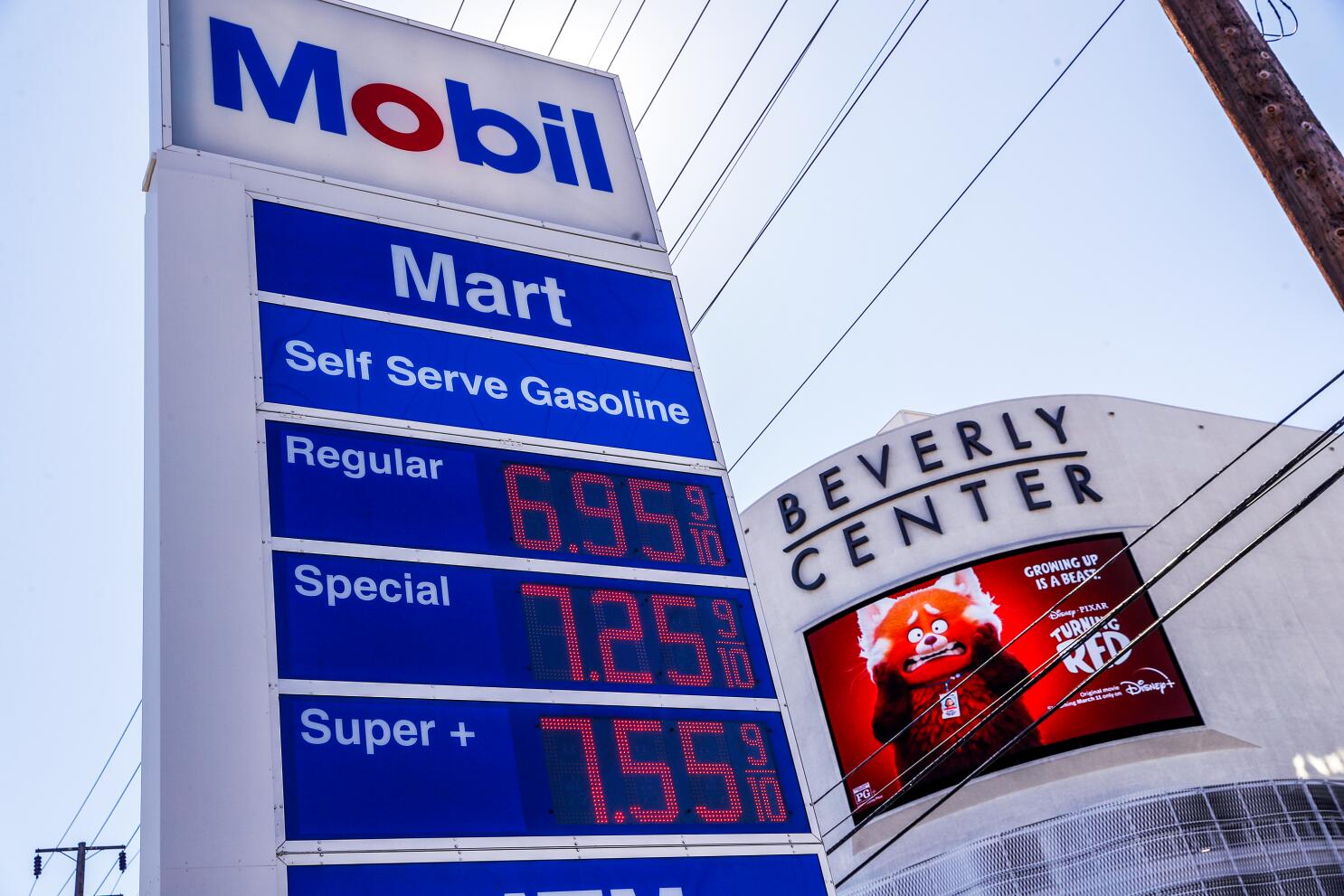 price of gas in los angeles california