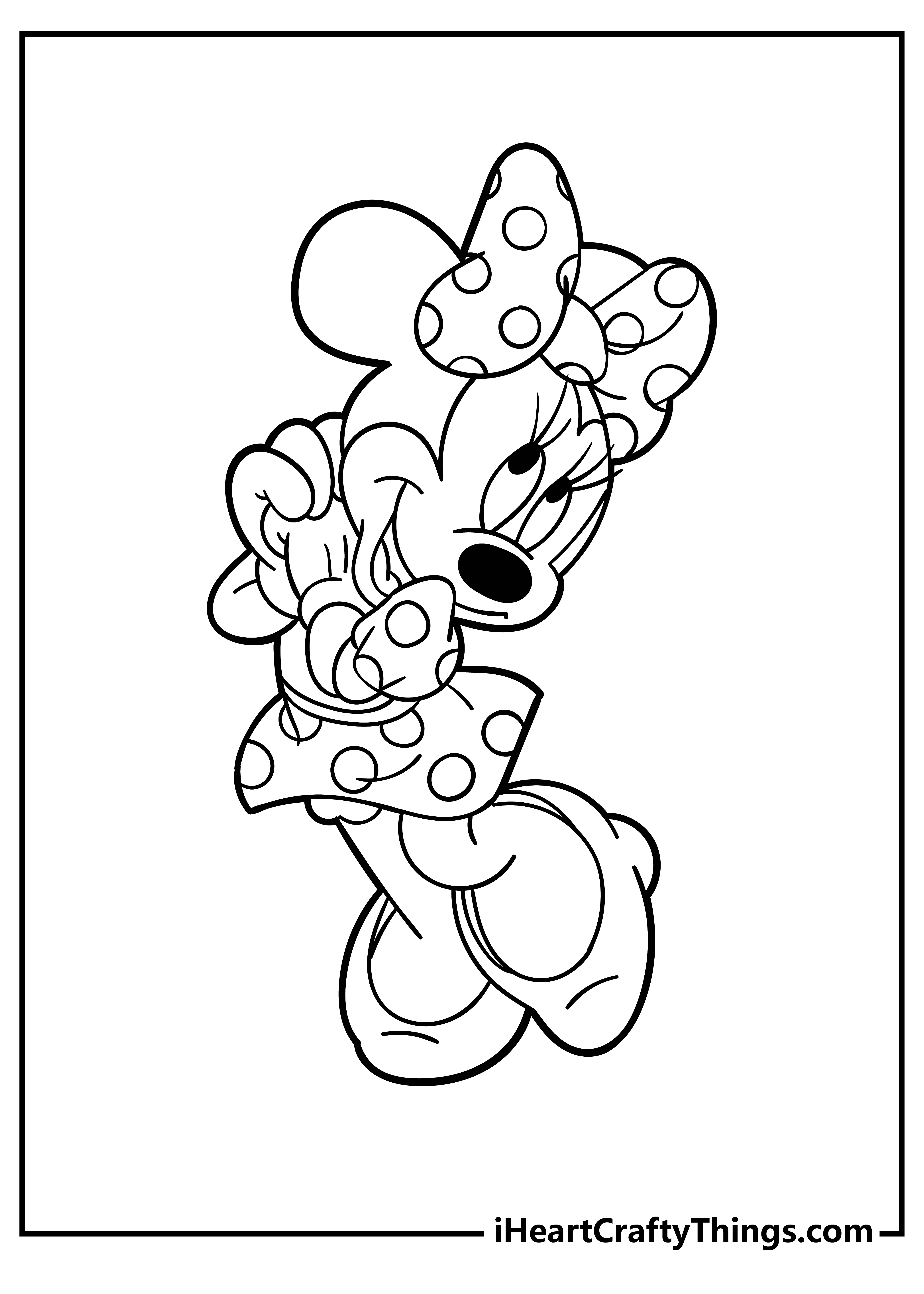 minnie mouse coloring pages