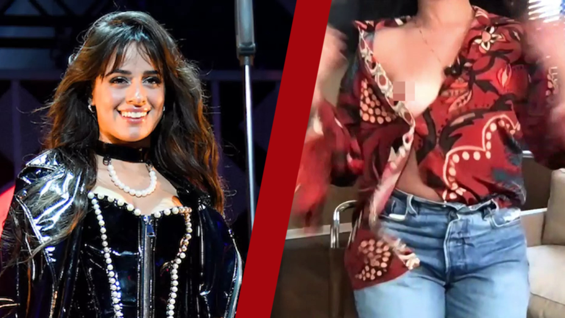 camila cabello nip slip