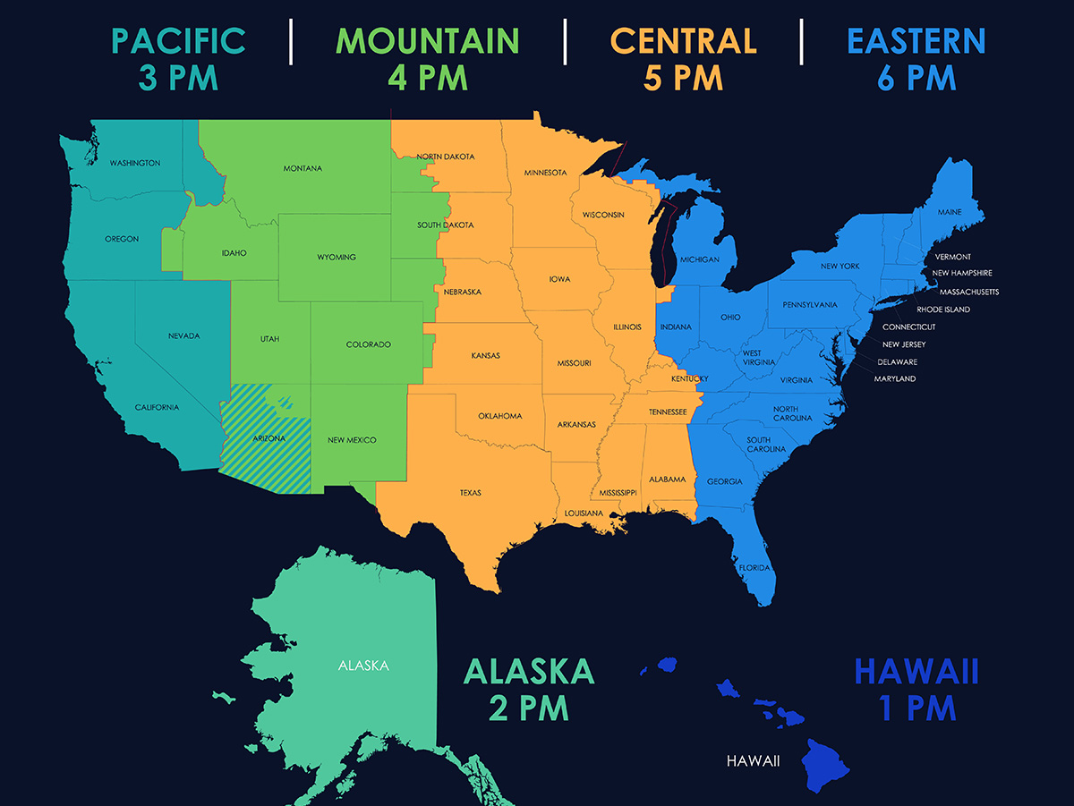 timezone california