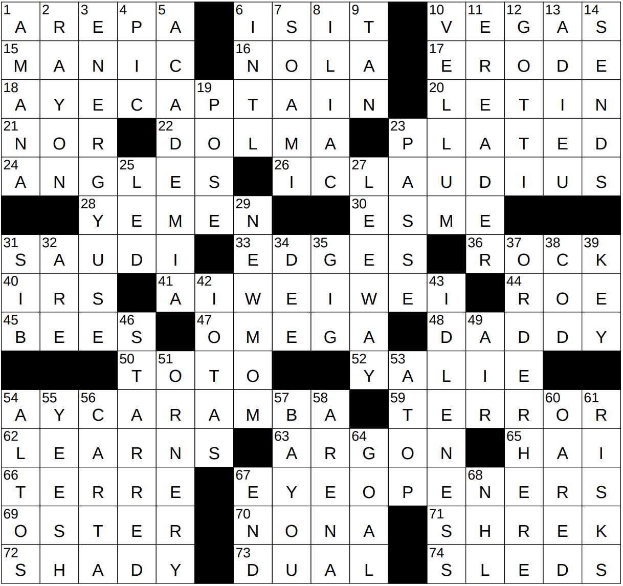 most bad tempered crossword