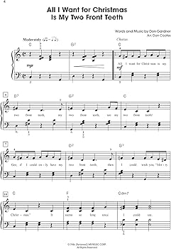 easy christmas piano sheet