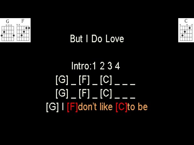 but i do love you chords