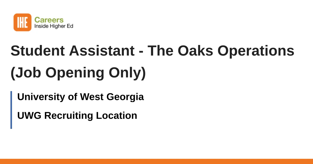 the oaks jobs