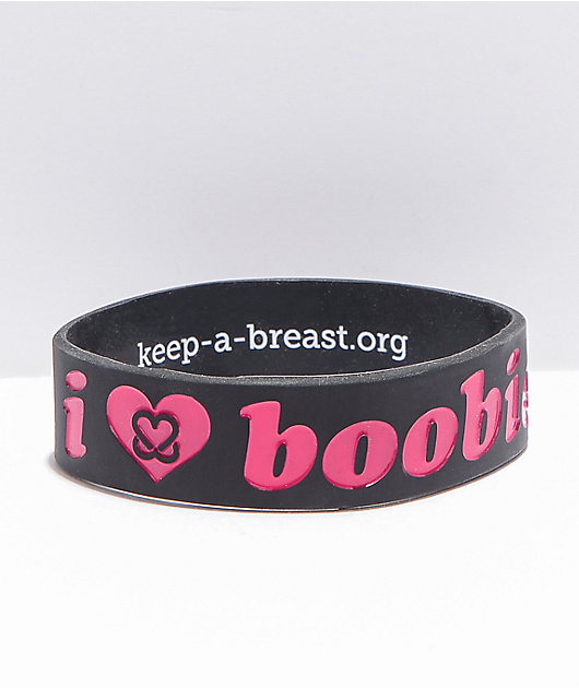 i love boobies braclets