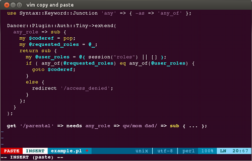 vim paste from clipboard