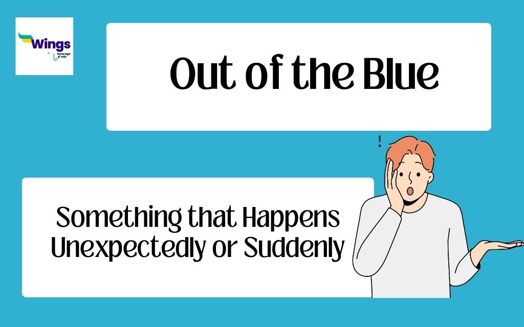 out of the blue synonym