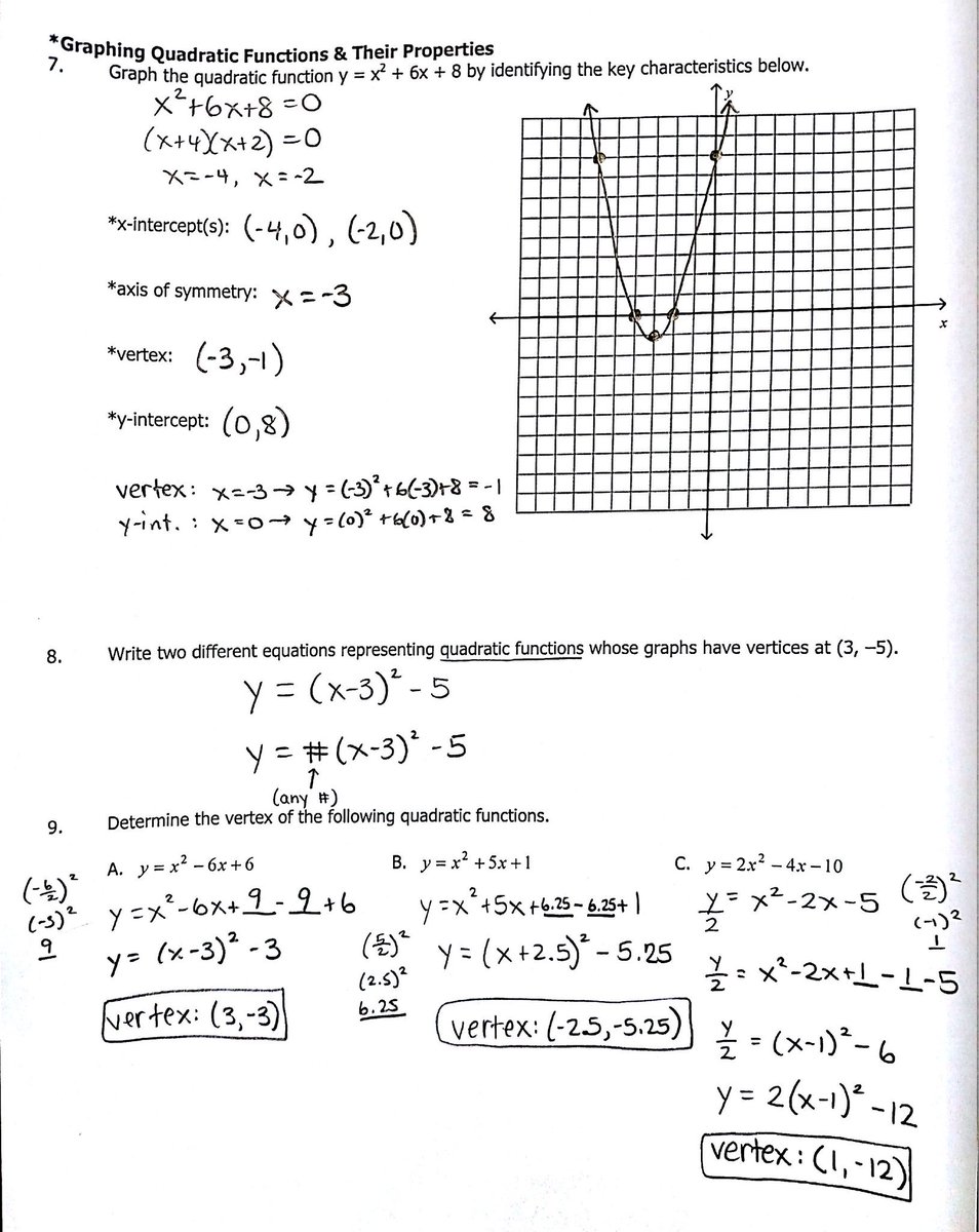 algebra 2 module 1 answer key