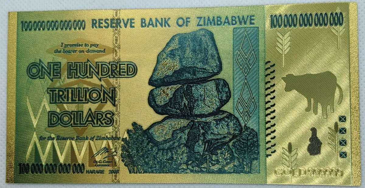 zimbabwe gold notes