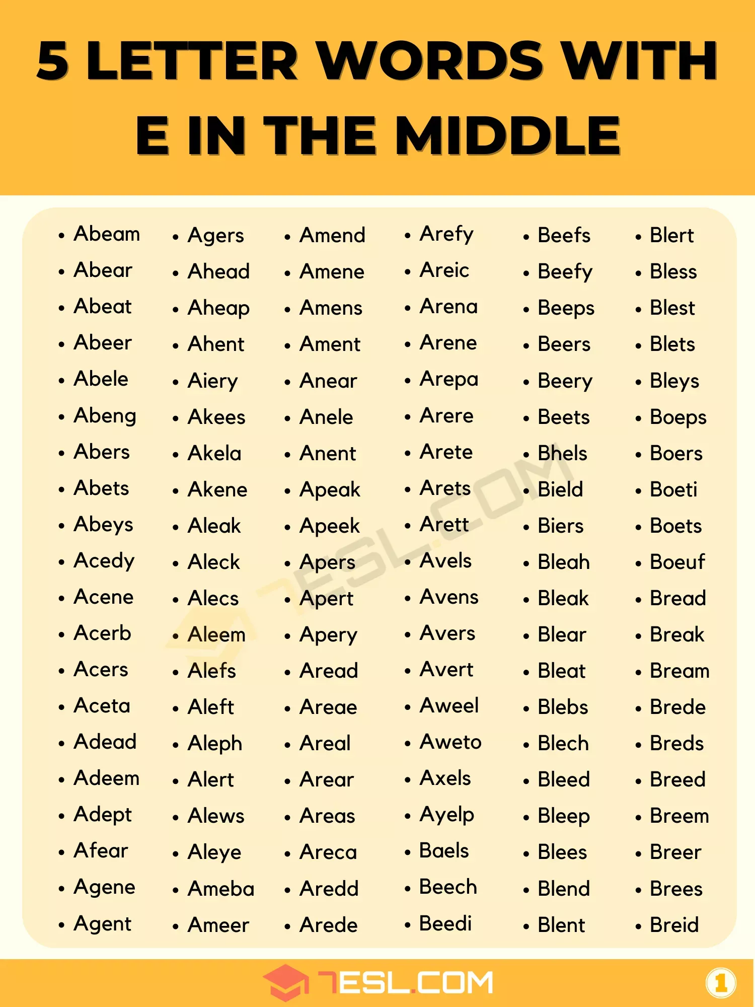 5 letter word with elo in the middle