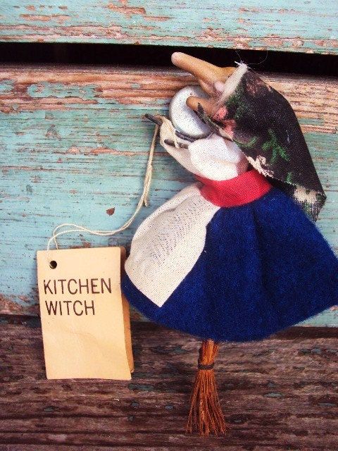 kitchen witch magnet