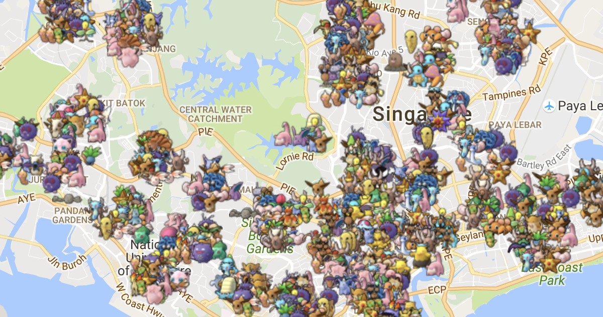 singapore coordinates pokemon go