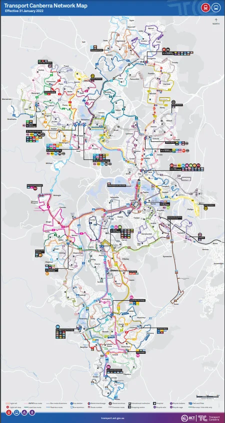 bus timetable canberra