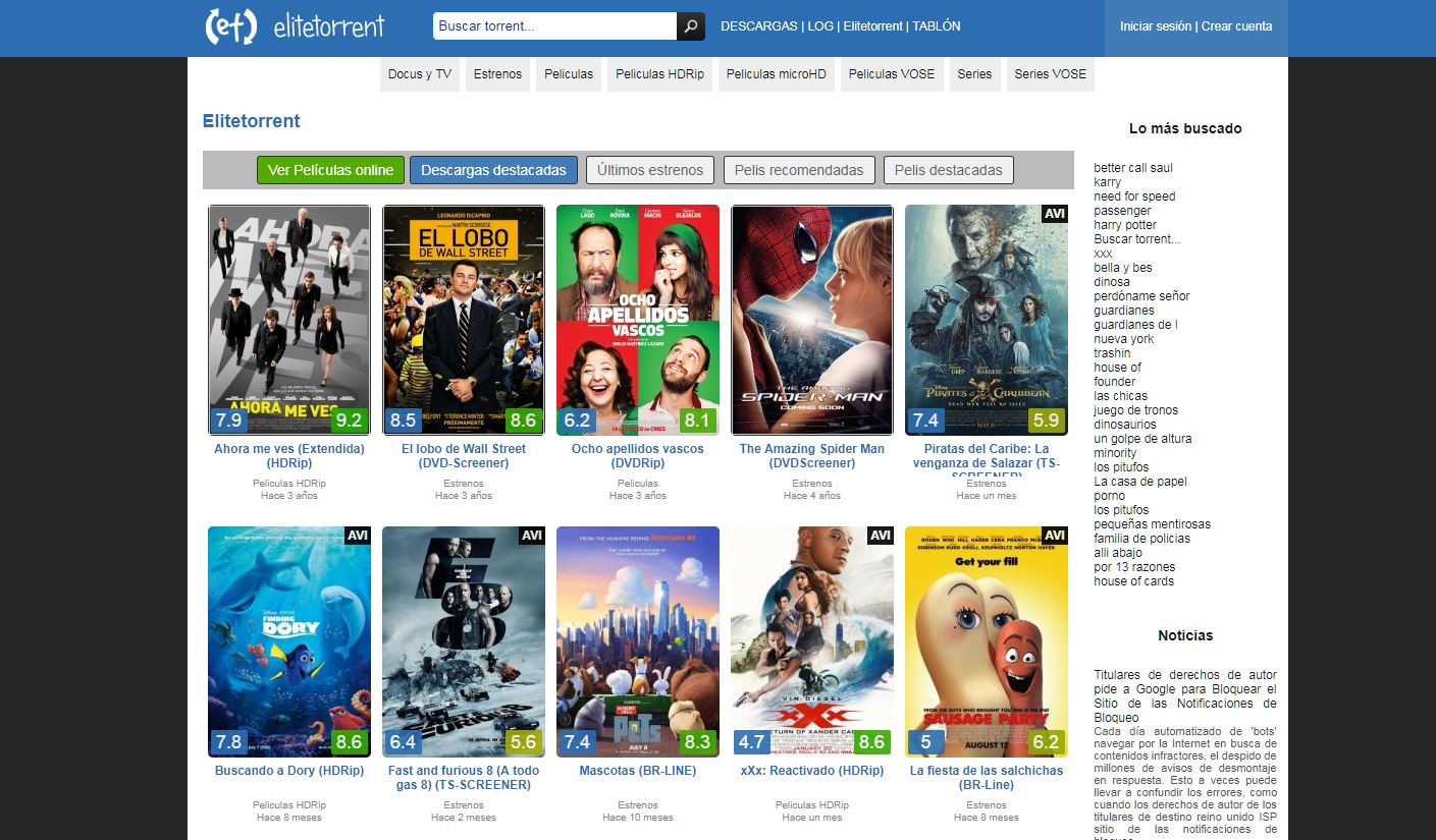 descargar peliculas en elitetorrent