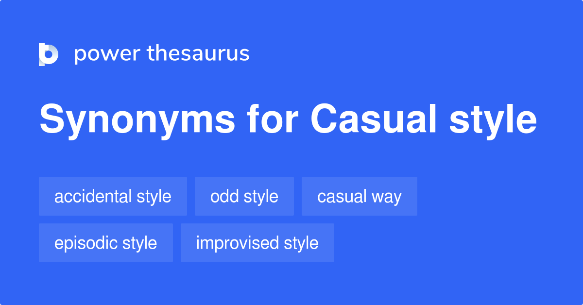 synonyms for casual