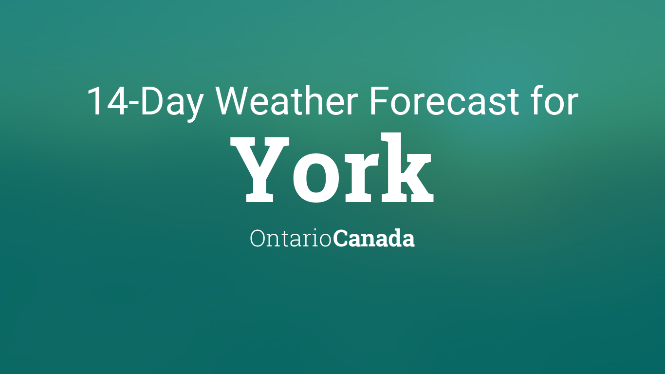 14 day weather in york