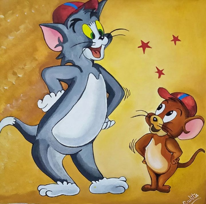 tom and jerry painting