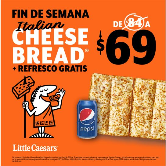 cheese bread little caesars precio