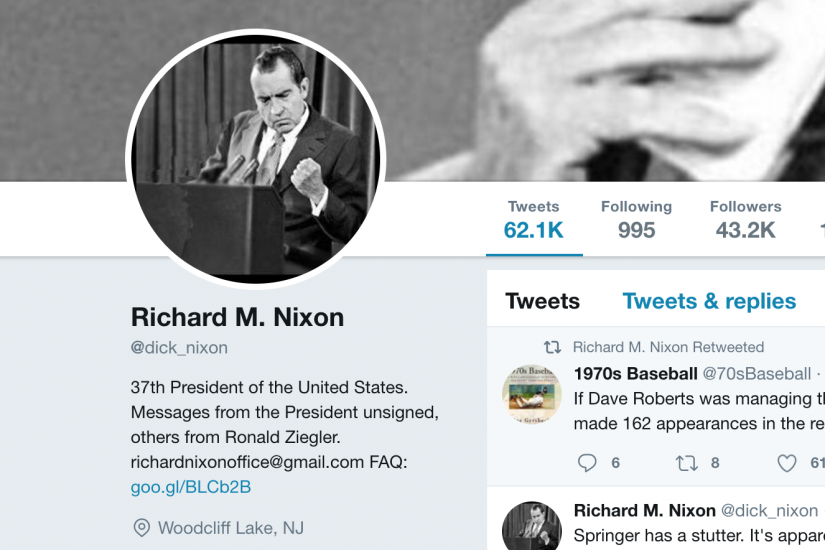 richard m nixon twitter