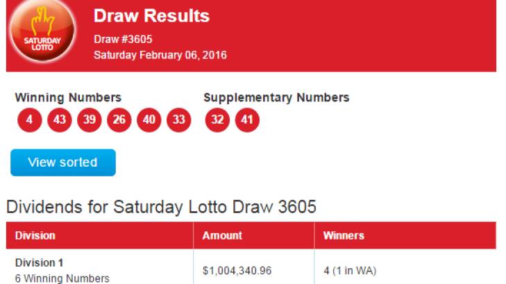 wa lotto numbers