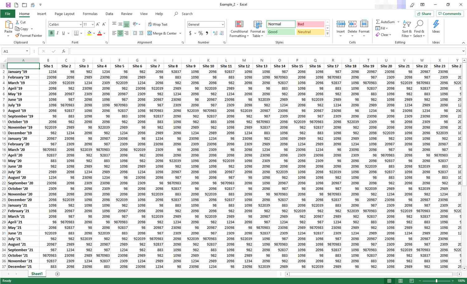 maximum rows in excel 2013