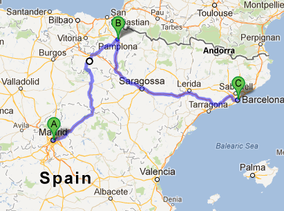 barcelona to pamplona train