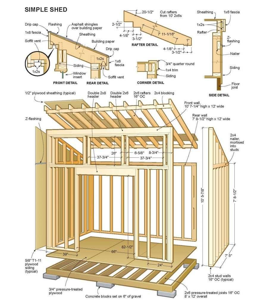 storage shed building plans