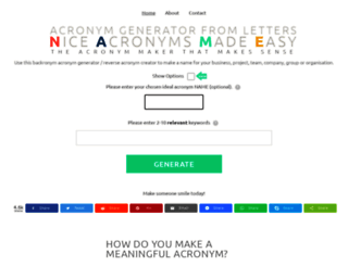 reverse acronym generator