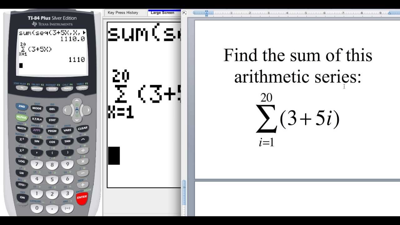 arithmetic sequence calculator