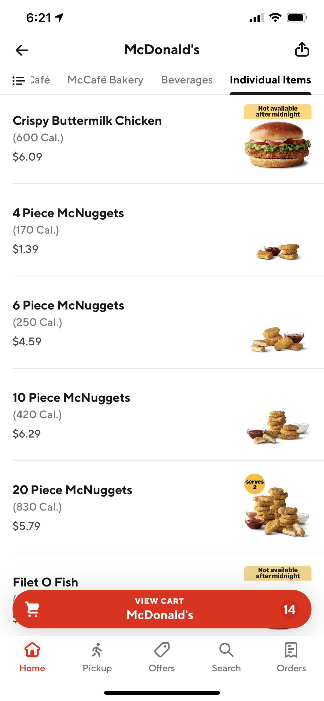 mcnuggets price