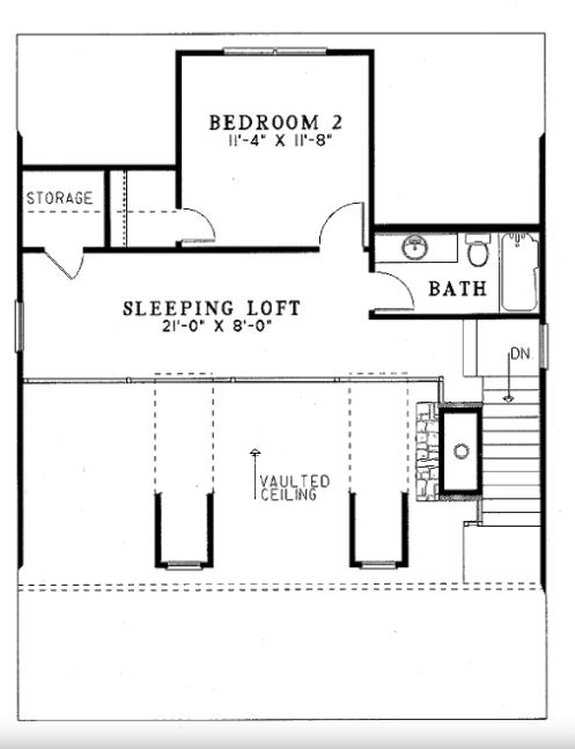 cabin plans 2 bedroom with loft