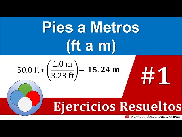 convertir metros a pies