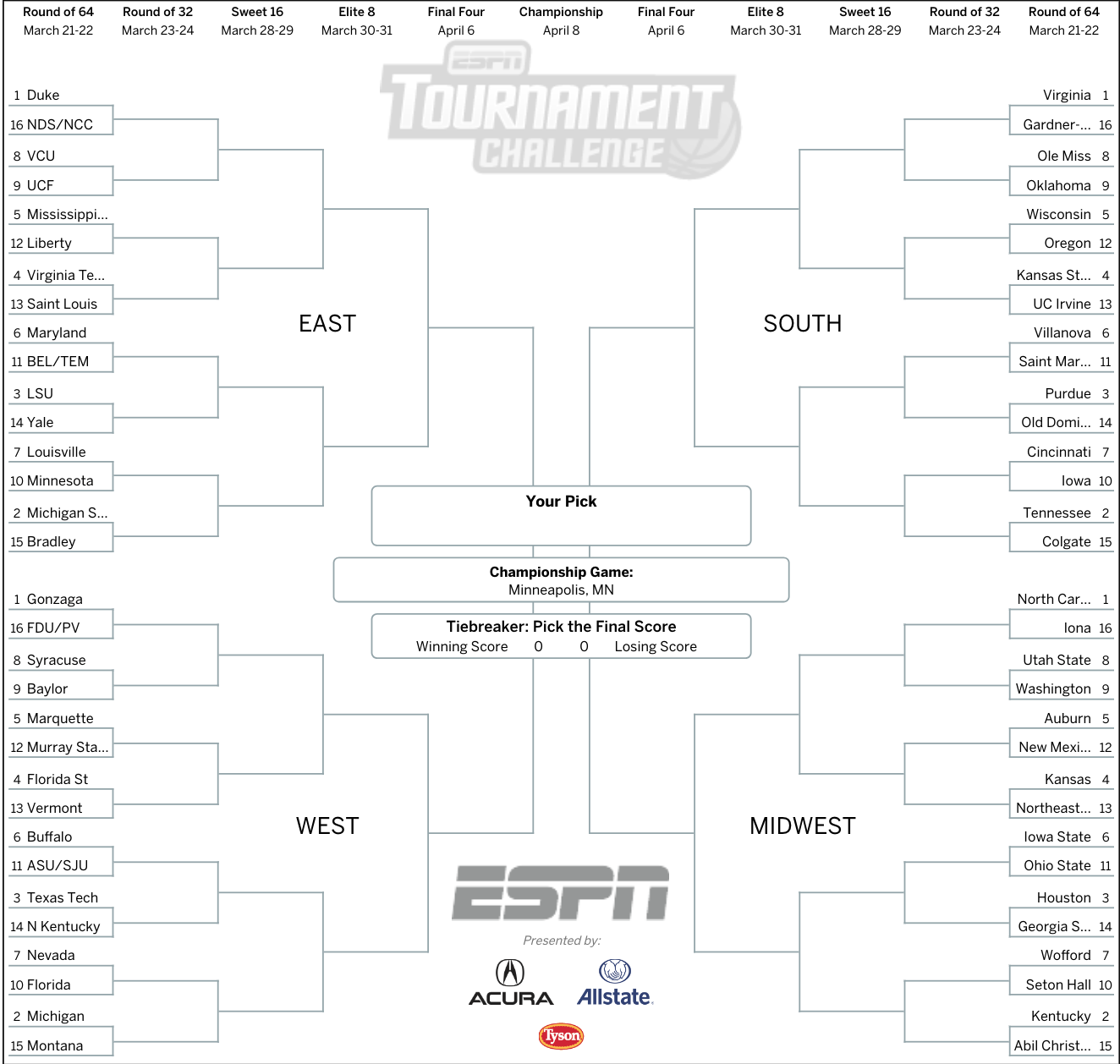 espn march madness