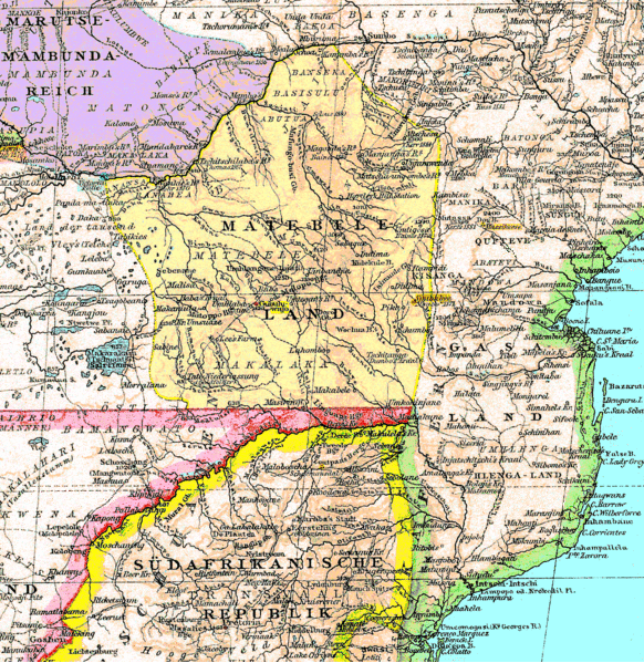 matabeleland map