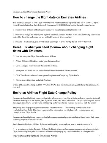 emirates change flight date cost