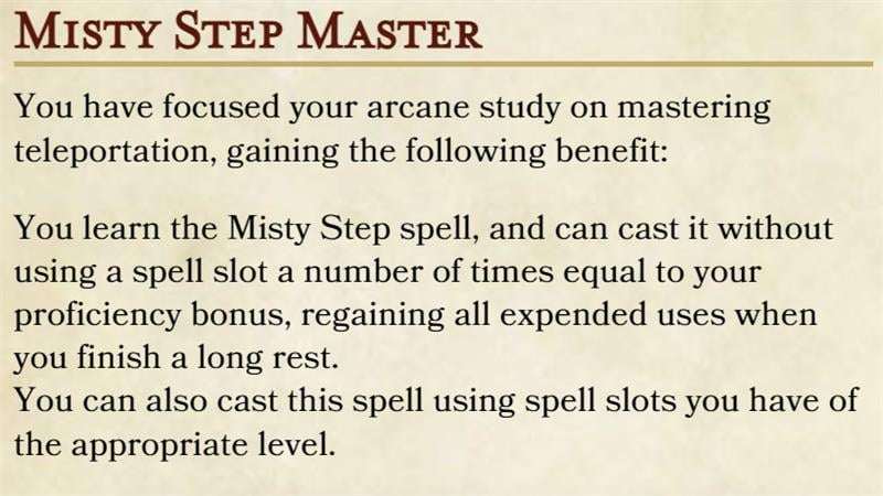 5e misty step