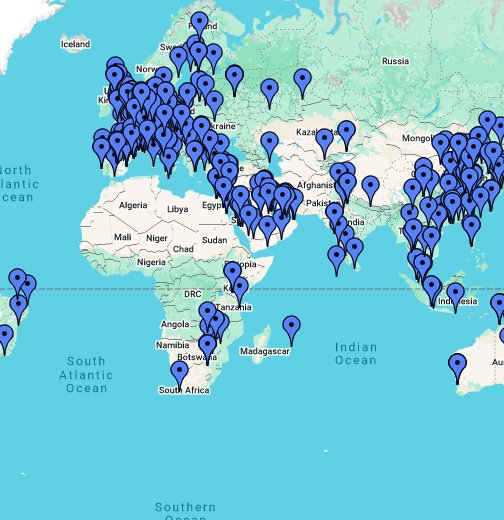 map of ihg hotels